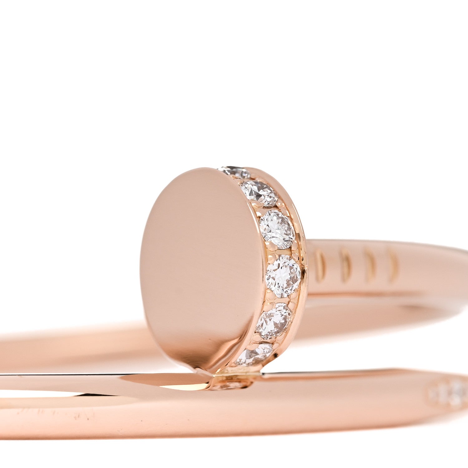 Cartier 18K Pink Gold Diamond Juste Un Clou Bracelet 15 3 of 4