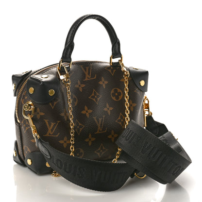 Louis Vuitton Monogram Petite Malle Souple Black 2 of 8