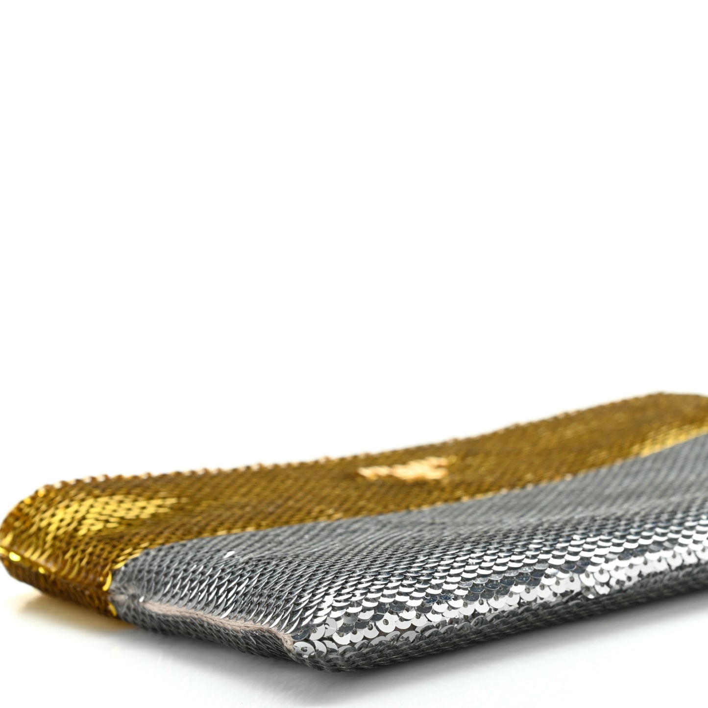 Sequin Clutch Gold Silver