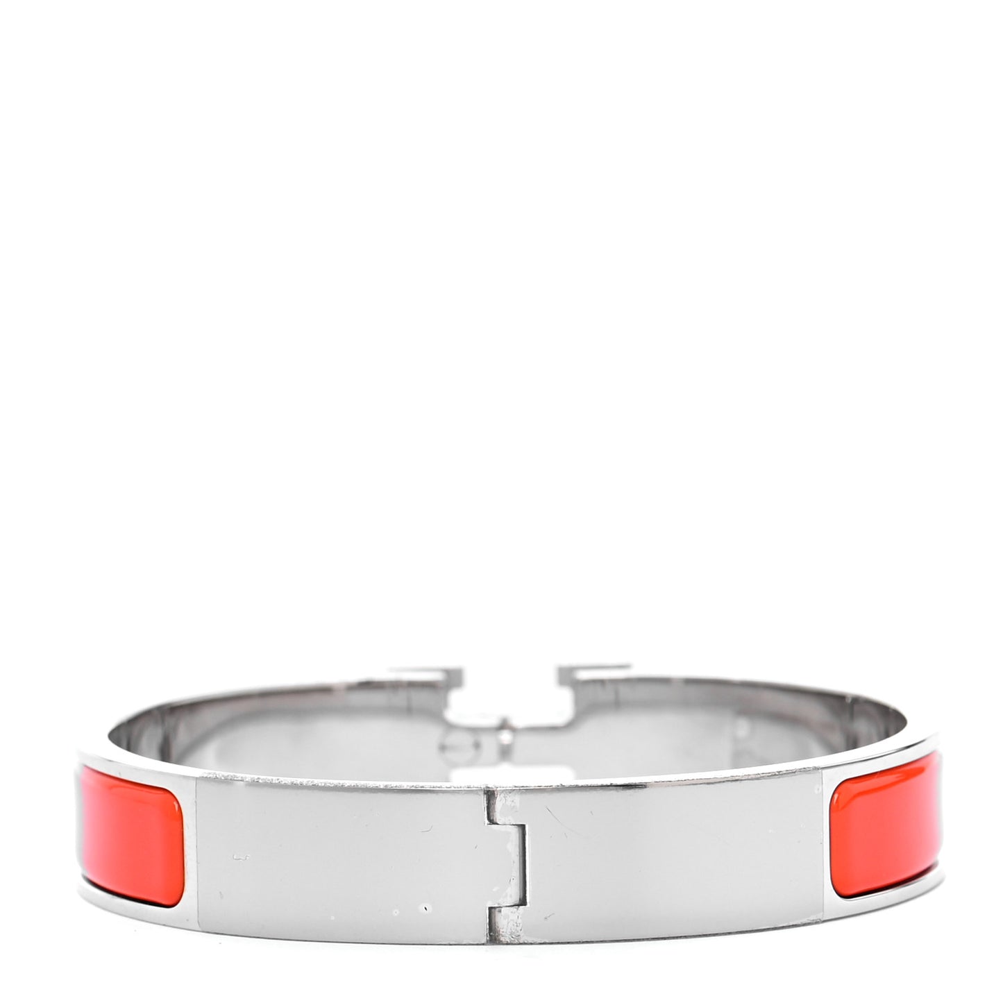 Enamel Narrow Clic Clac H Bracelet GM Orange Graffiti