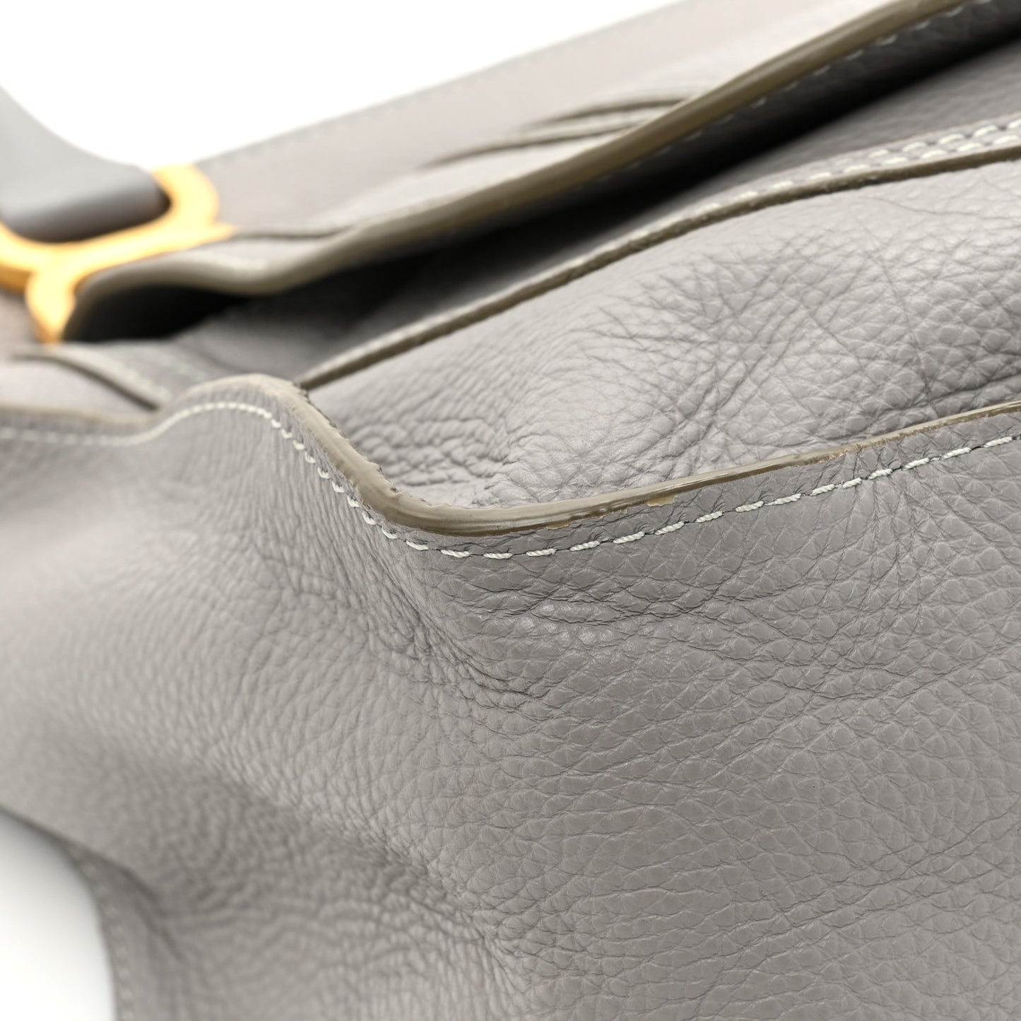 Calfskin Large Marcie Satchel Cashmere Grey