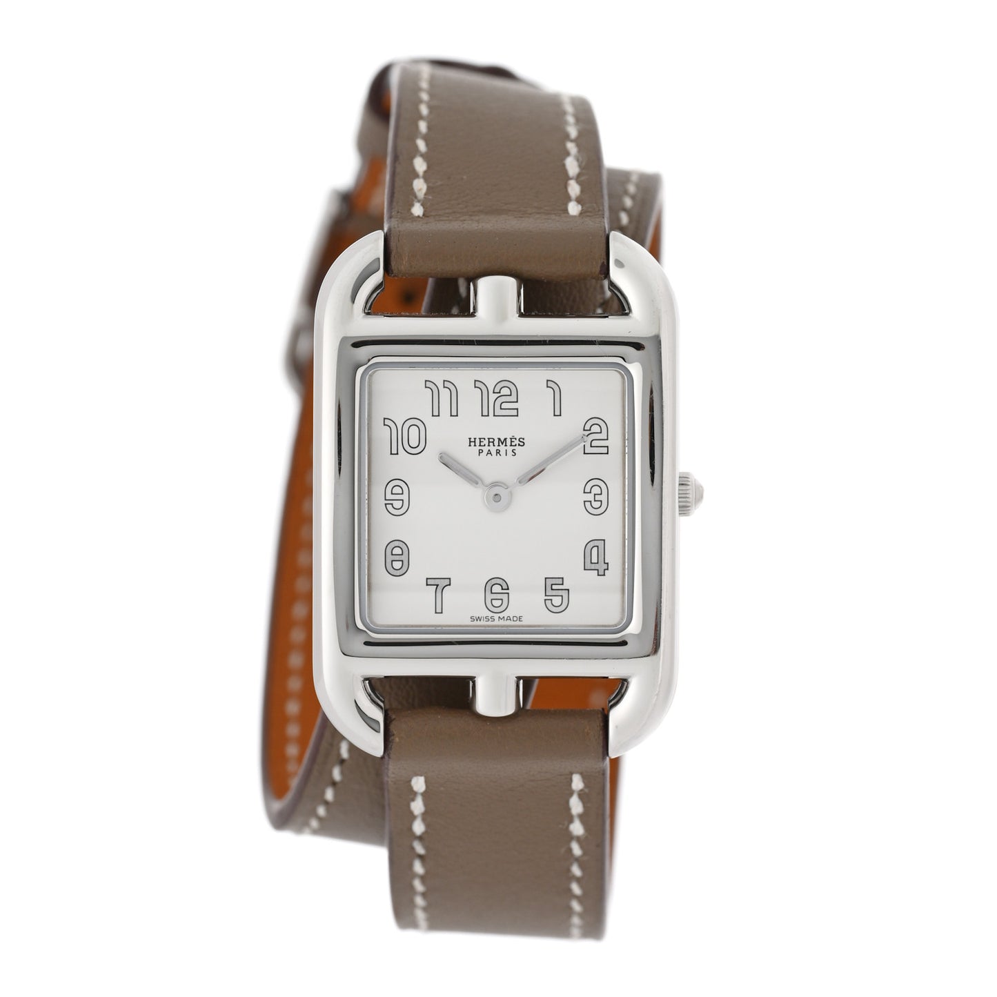 Stainless Steel Swift 23mm Cape Cod Double Tour Quartz Watch Etoupe