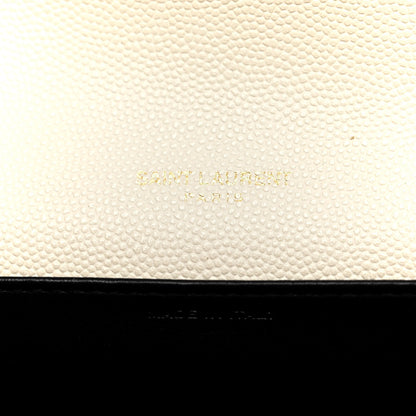 Saint Laurent SAINT LAURENT Grain De Poudre Monogram Uptown Chain Wallet Crema Soft 7 of 12