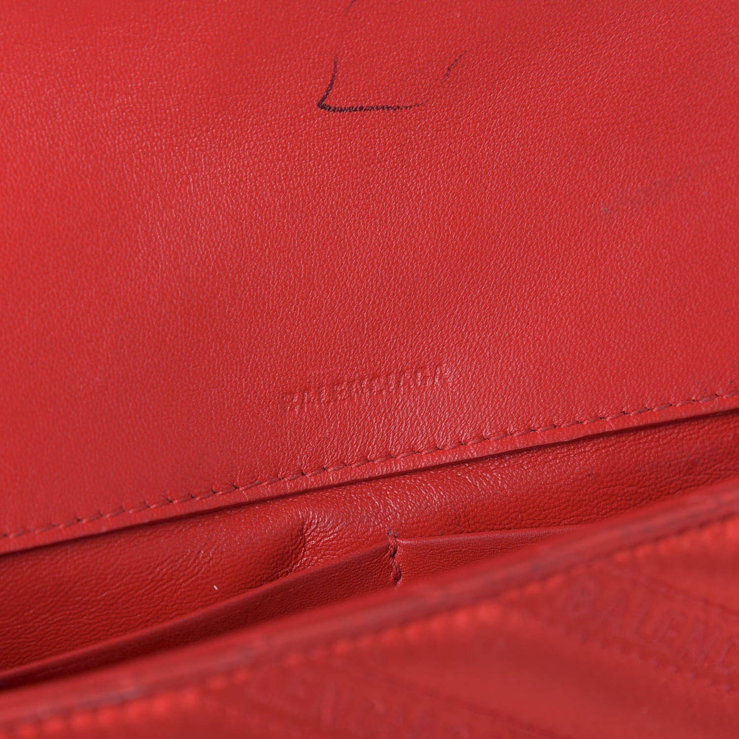 Balenciaga Satin Jacquard Logo Matelasse S BB Round Shoulder Bag Red 8 of 12