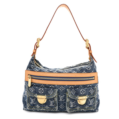 Louis Vuitton Monogram Denim Baggy PM Blue 1 of 11