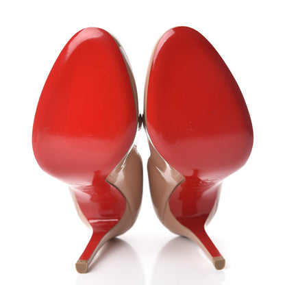 Christian Louboutin Patent Fifille 100 Pumps 36 Nude 5 of 9