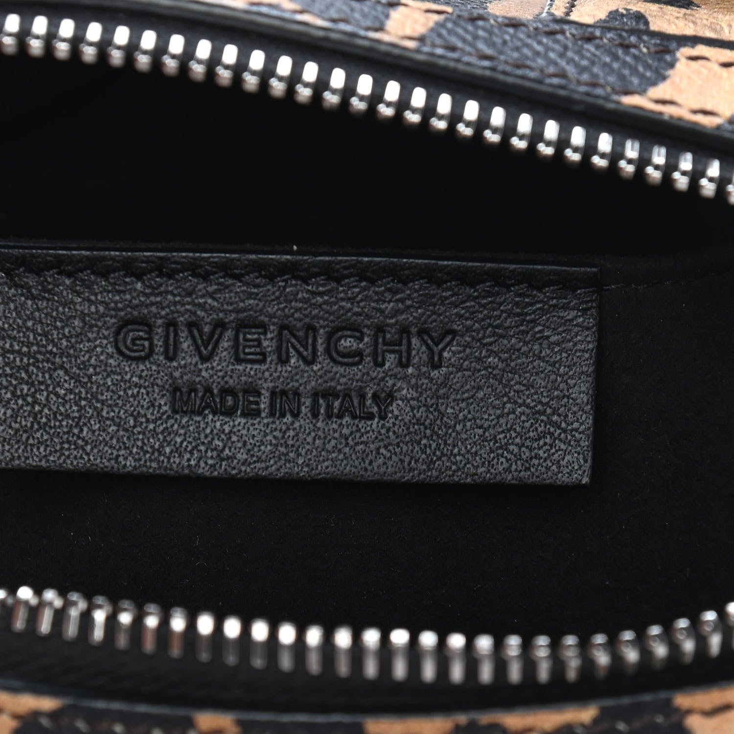 Givenchy Grained Calfskin Leopard Print Micro Lucrezia 6 of 9