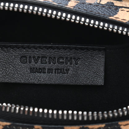 Givenchy Grained Calfskin Leopard Print Micro Lucrezia 6 of 9