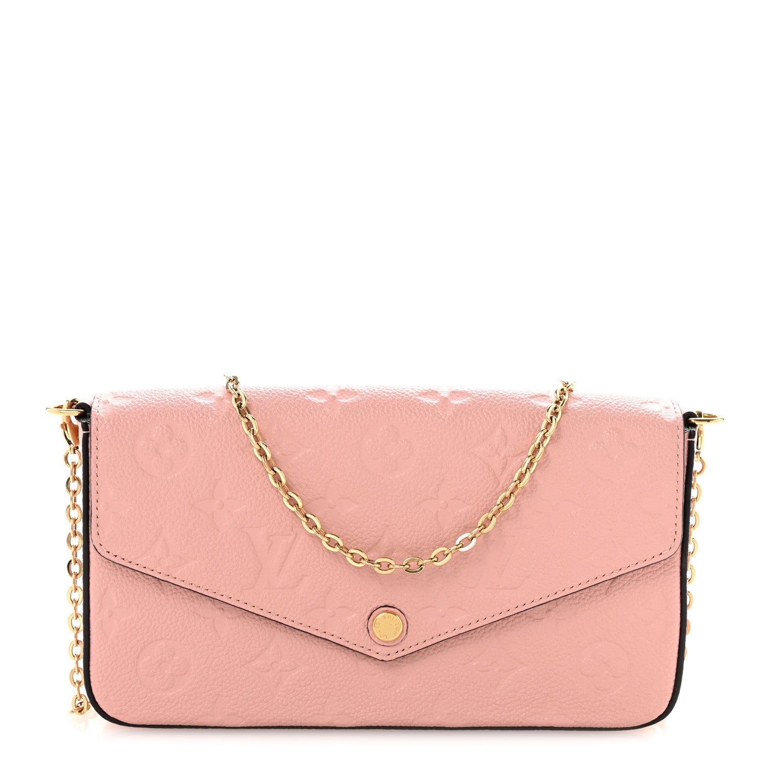 Louis Vuitton Empreinte Pochette Felicie Chain Wallet Rose Poudre 1 of 11