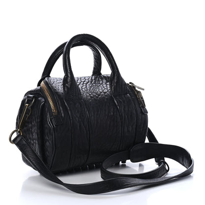 Alexander Wang Pebbled Lambskin Mini Rockie Black Antique Brass Hardware 2 of 4