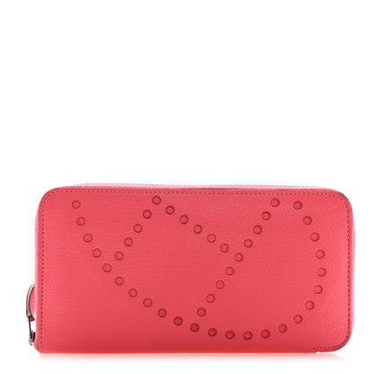 Hermes Chevre Mysore Evelyne Azap Wallet Rose Lipstick 1 of 12