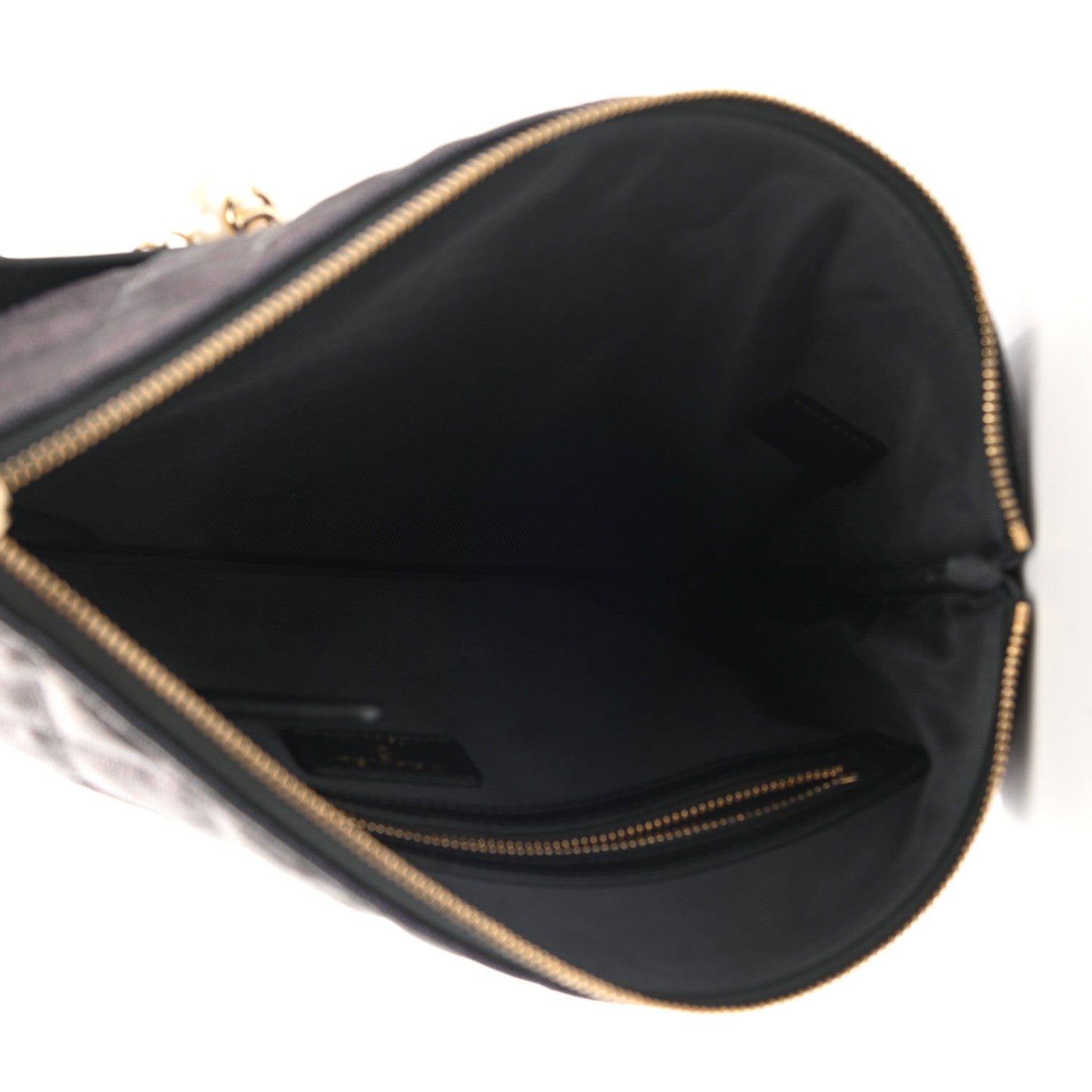 Chanel Iridescent Caviar Medium Night by the C Pouch Clutch Black 4 of 7