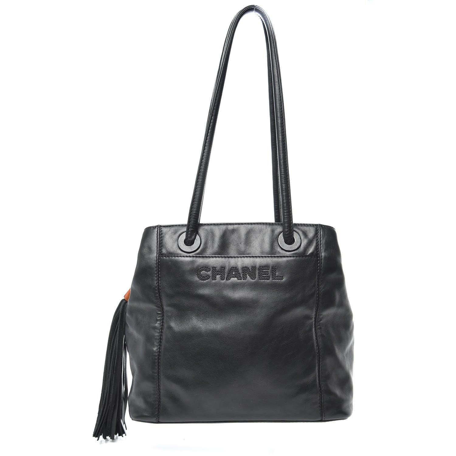 Chanel Lambskin Tassel Shoulder Bag Black 1 of 13