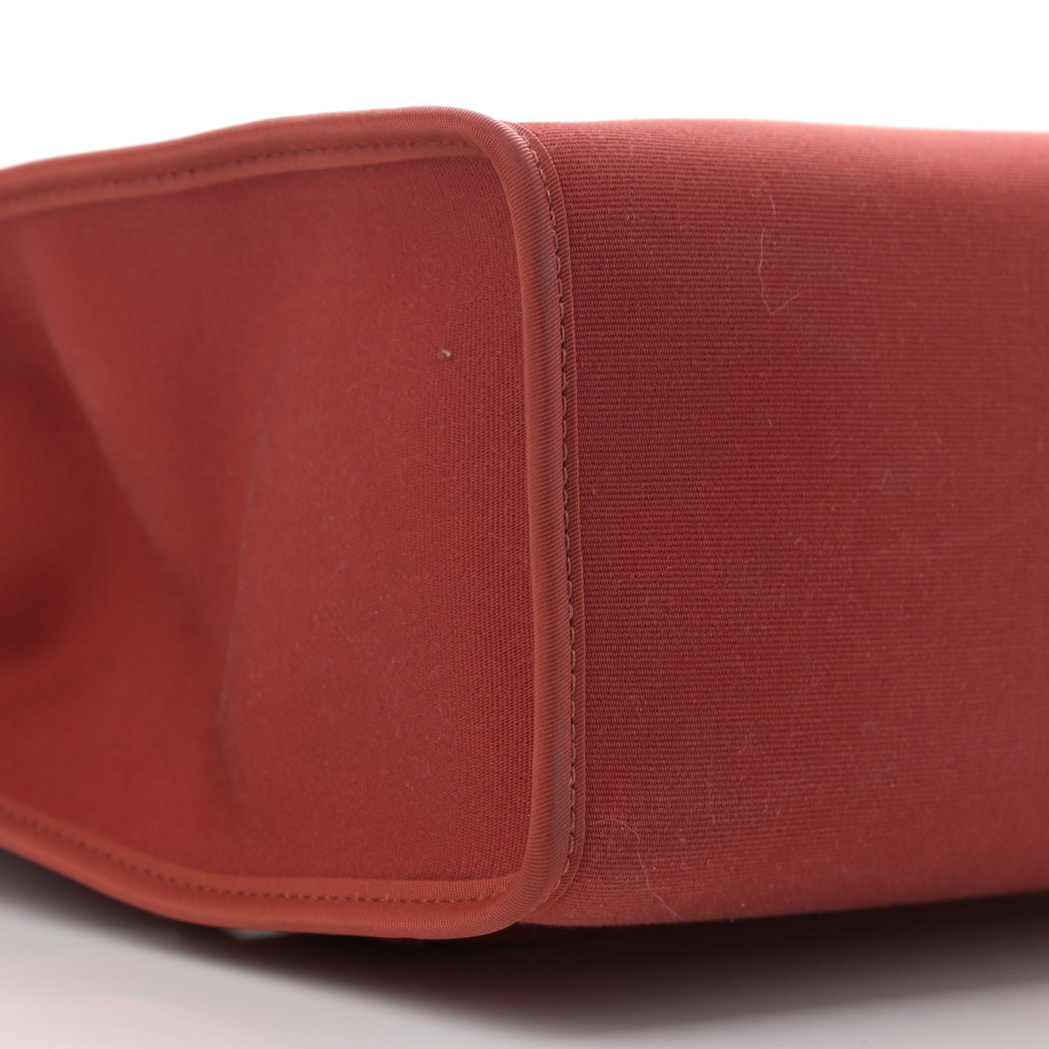 Hermes Vache Hunter Toile Herbag Zip 31 PM Rouge Grenat Rouge H 9 of 13