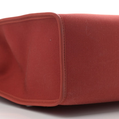 Hermes Vache Hunter Toile Herbag Zip 31 PM Rouge Grenat Rouge H 9 of 13