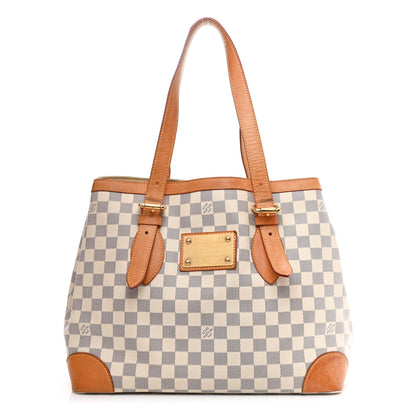 Louis Vuitton Damier Azur Hampstead MM 1 of 14