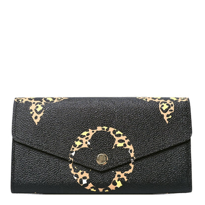 Louis Vuitton Monogram Giant Jungle Sarah Wallet Black 2 of 8