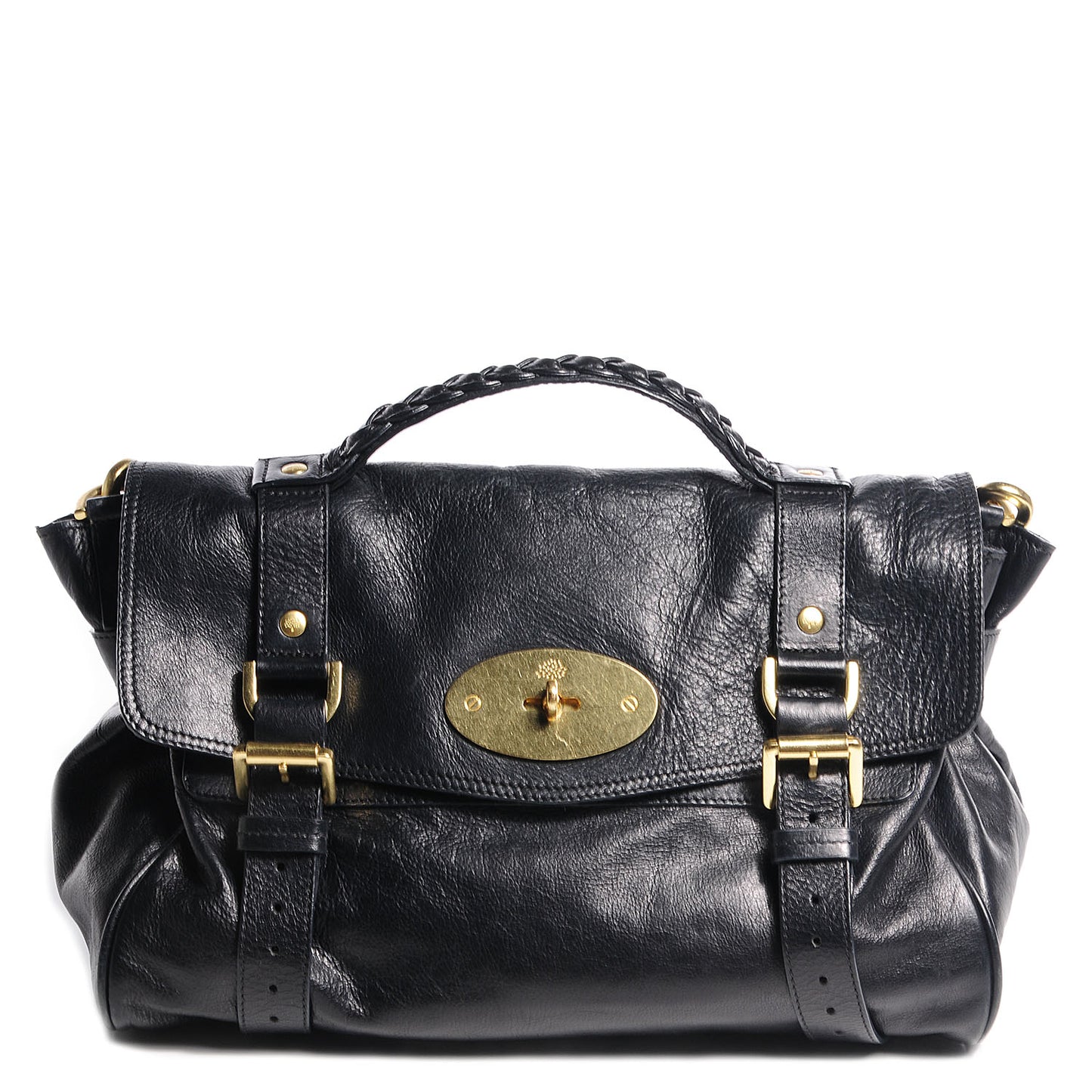 Soft Buffalo Leather Medium Alexa Black