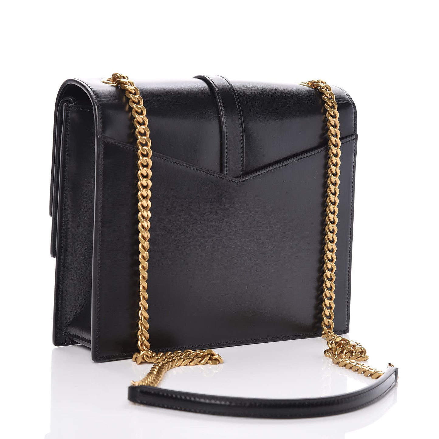 Smooth Calfskin Monogram Medium Sulpice Shoulder Bag Black