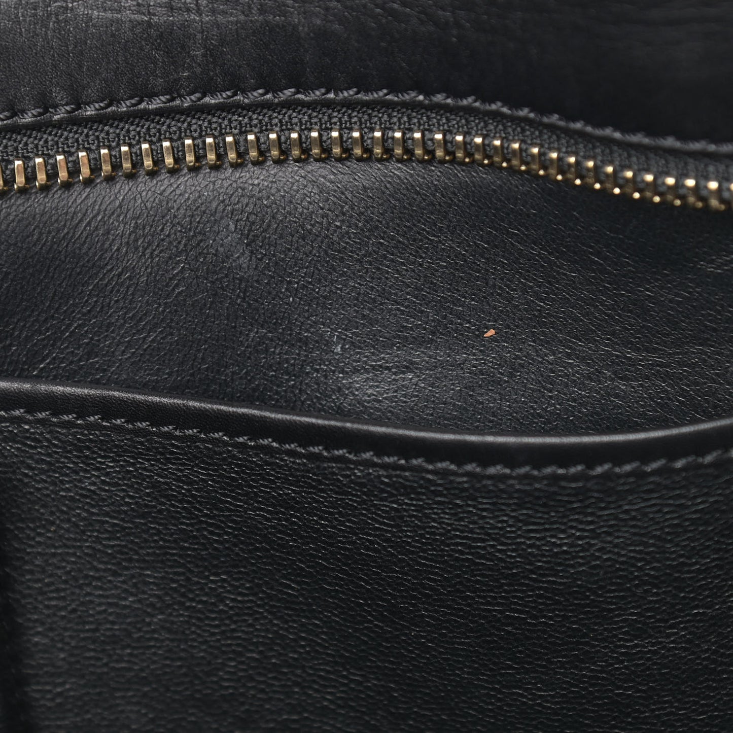 Smooth Calfskin Mini Bi-Color Luggage Forest Black