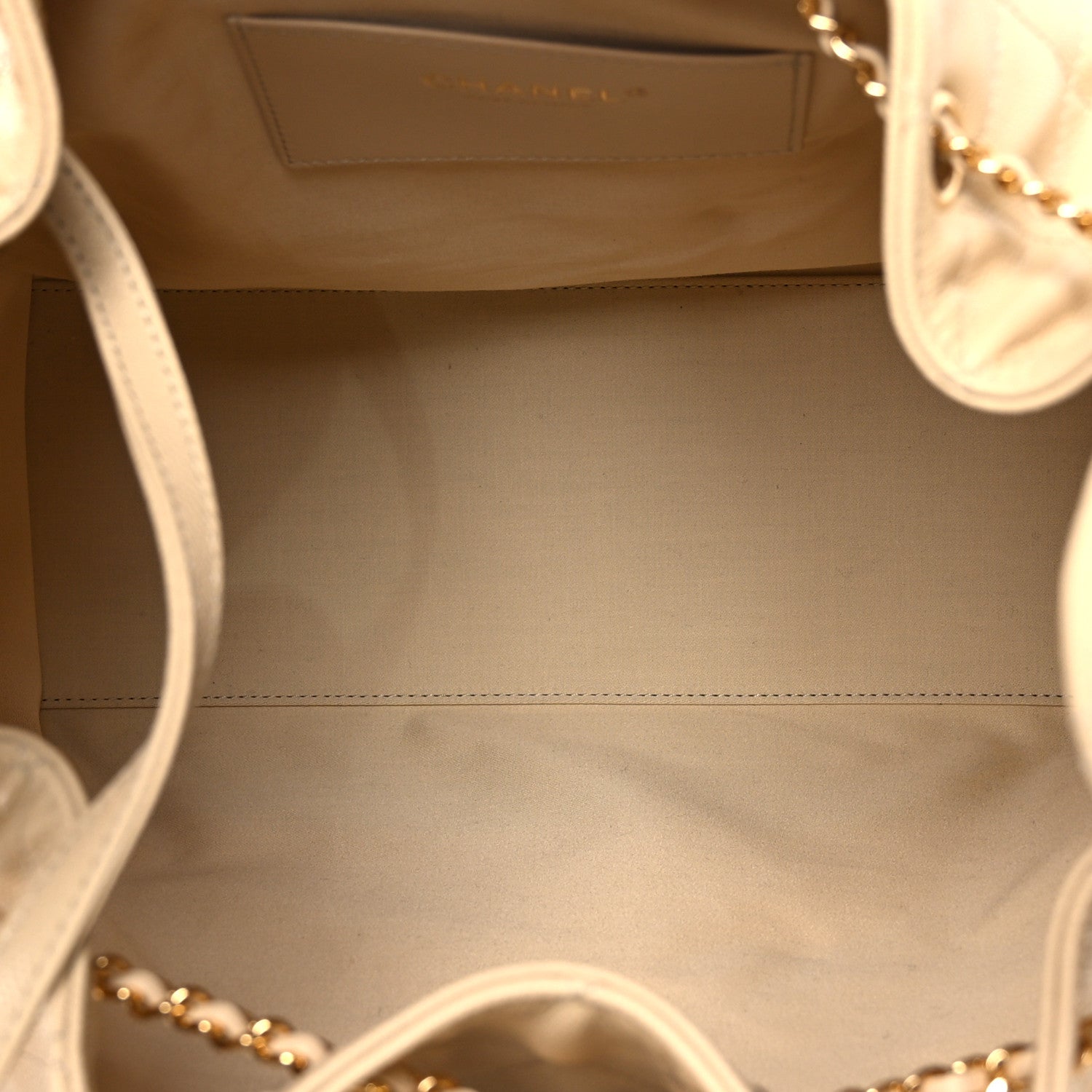 Chanel Caviar Quilted Medium Chanel 25 Handbag Beige 6 of 14