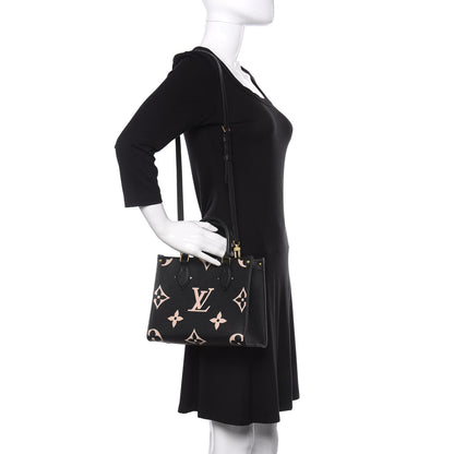 Louis Vuitton Empreinte Monogram Giant Onthego PM Black Beige 2 of 10