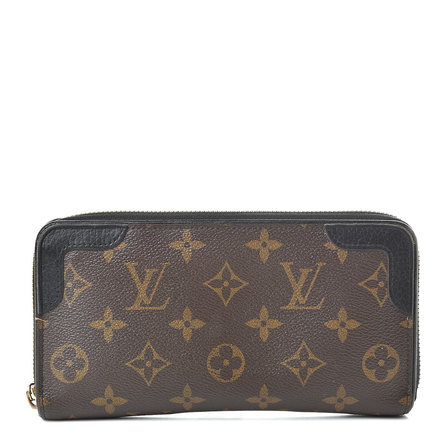 Louis Vuitton Monogram Zippy Retiro Wallet Black 1 of 16