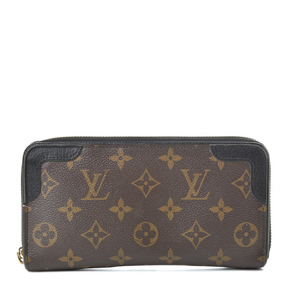 Louis Vuitton Monogram Zippy Retiro Wallet Black 1 of 16