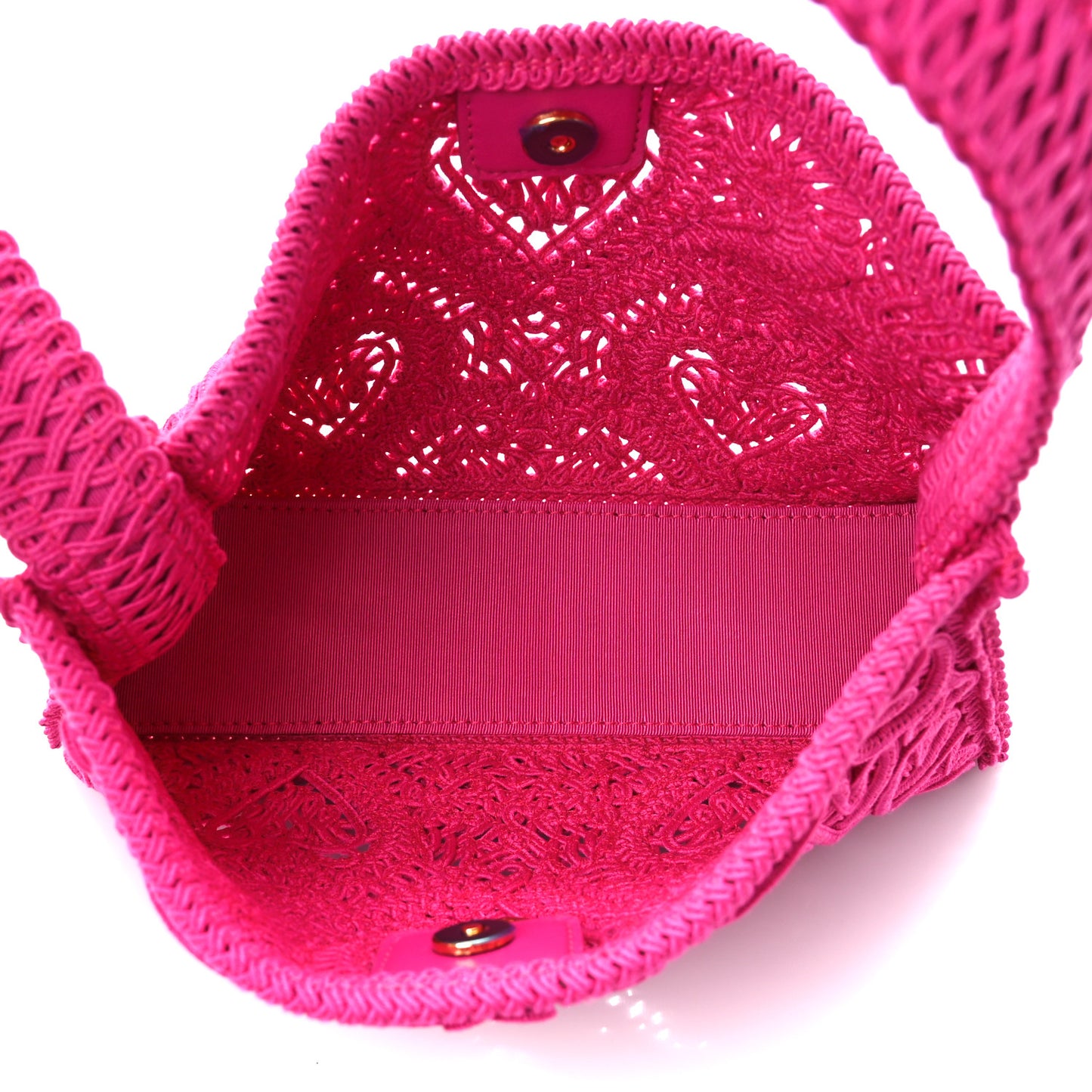 Cordonetto Lace Shoulder Bag Fuchsia