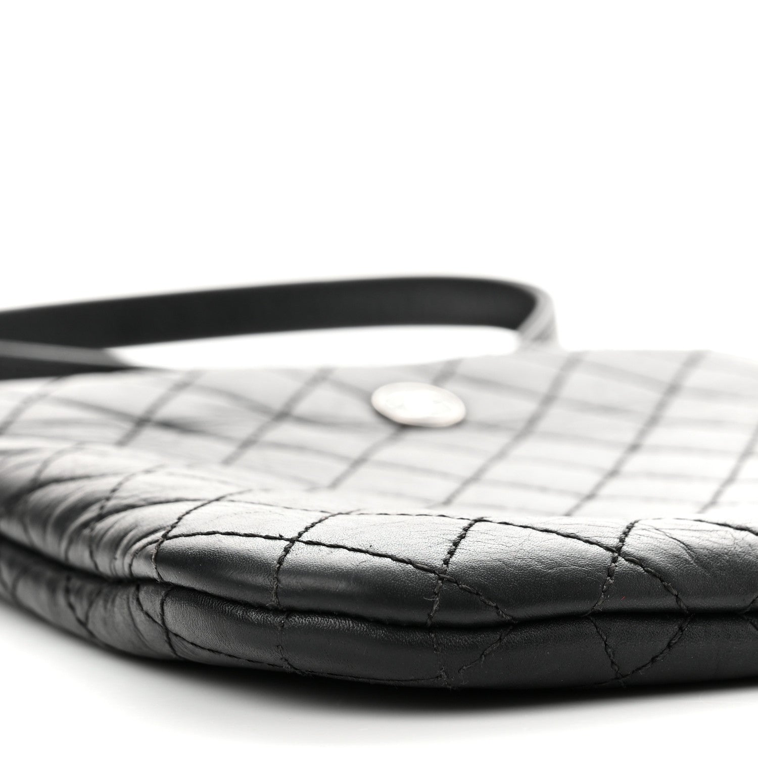 Chanel Aged Calfskin Quilted Crossbody Bag Black 9 of 11