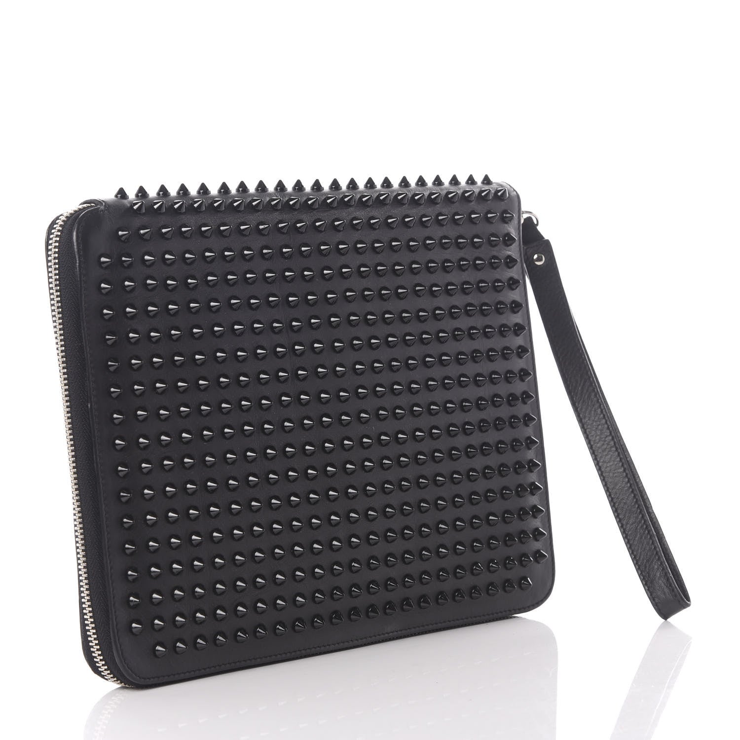 Christian Louboutin Calf Spiked Cris iPad Case Black 2 of 9