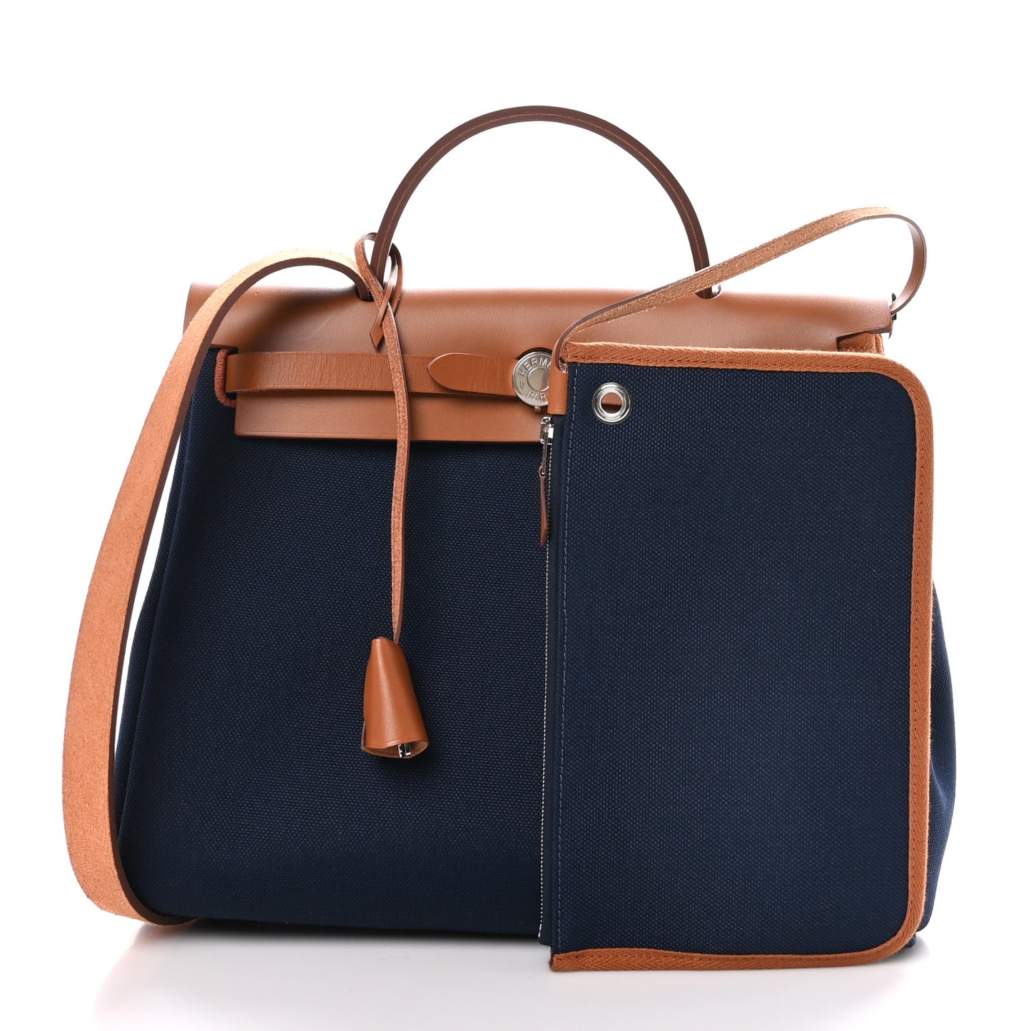 Toile Vache Hunter Herbag Zip Retourne 31 MM  Bleu Marine