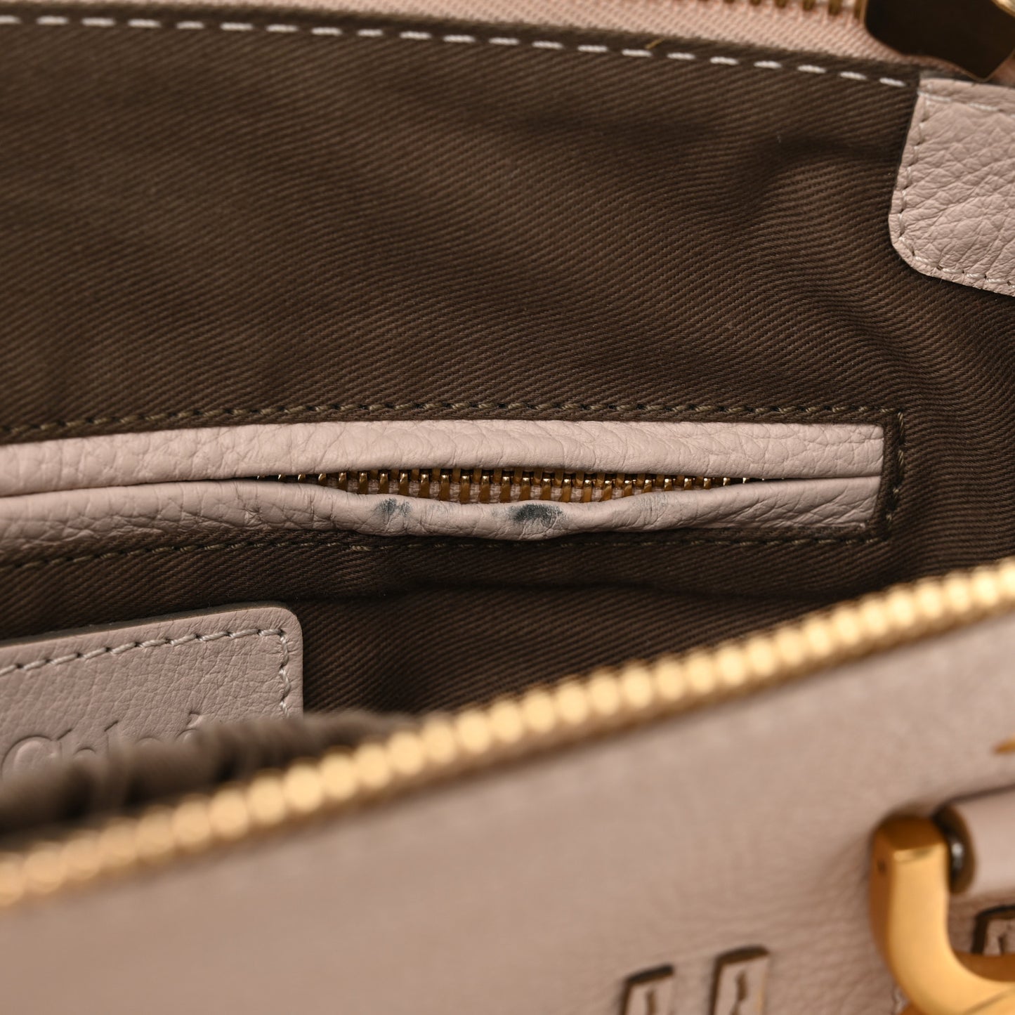 Calfskin Small Marcie Satchel Pale Pink