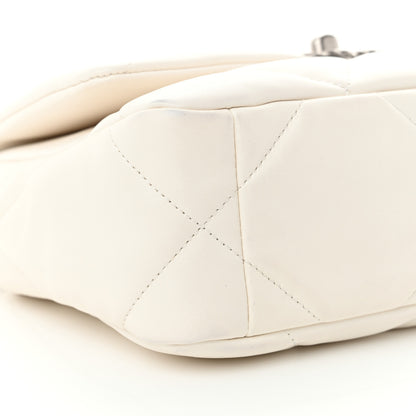 Chanel Lambskin Quilted Medium Chanel 19 Flap White 9 of 11