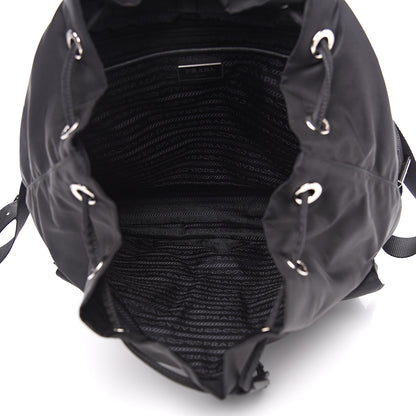 Prada Nylon Vela Saffiano Backpack Black 4 of 9