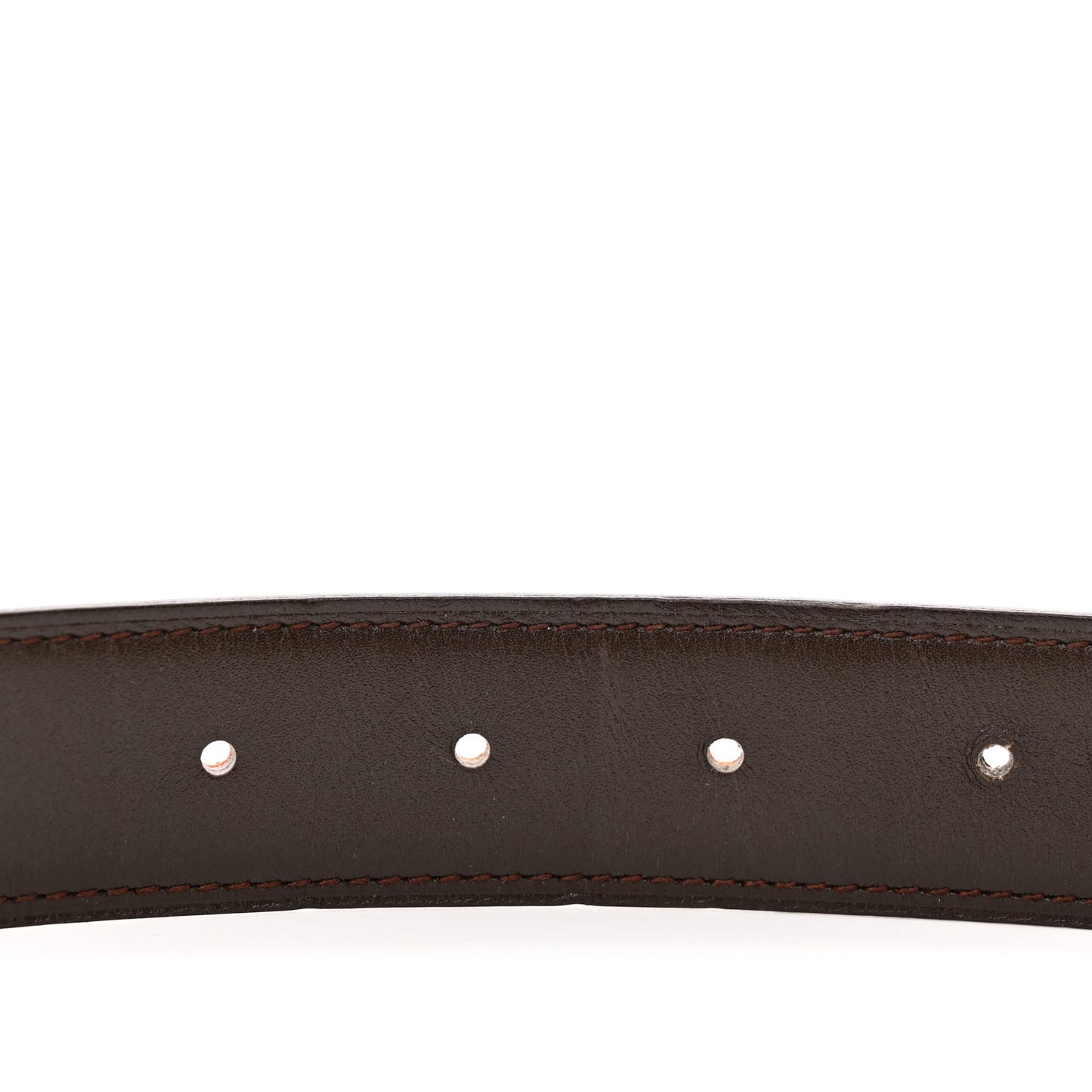 Togo Box 32mm H Belt 85 34 Orange Chocolate