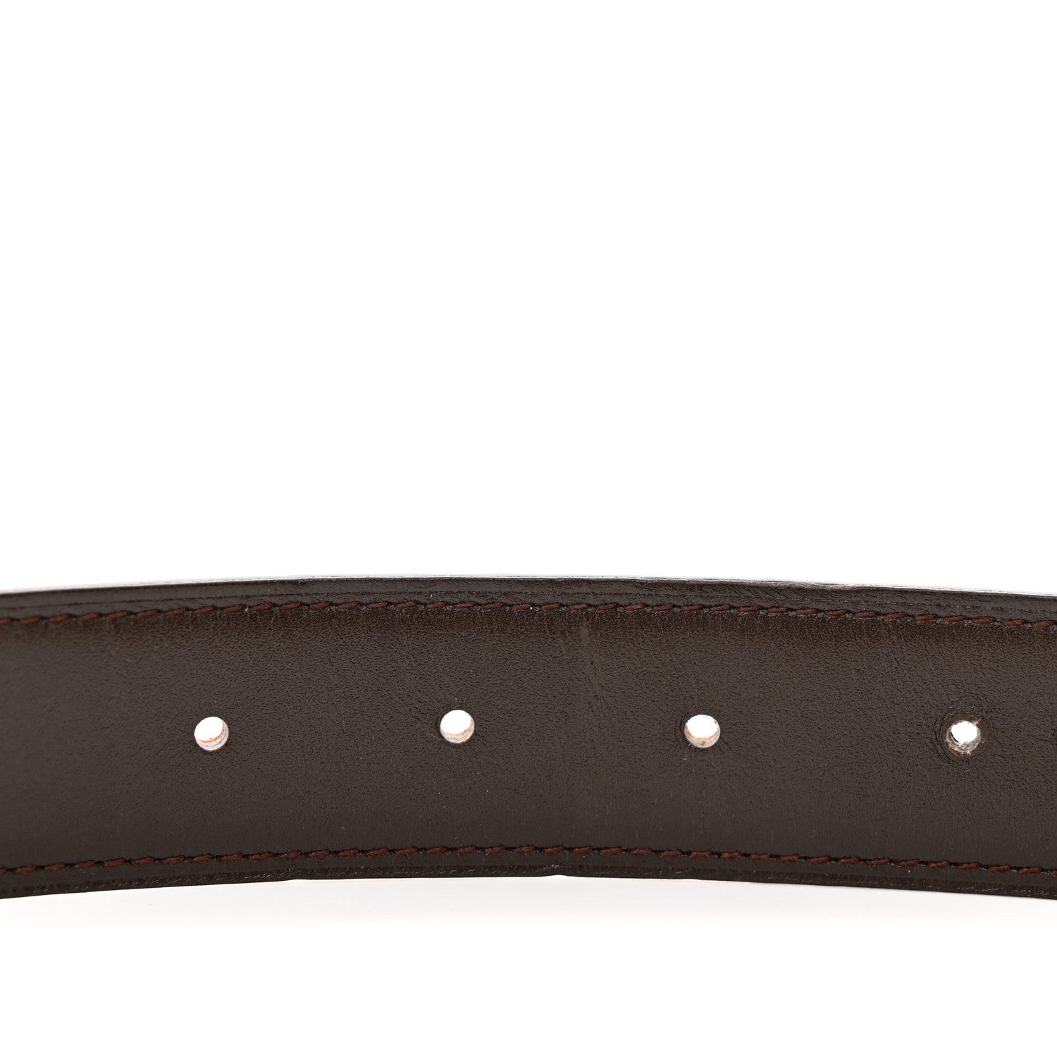 Hermes Togo Box 32mm H Belt 85 34 Orange Chocolate 12 of 17