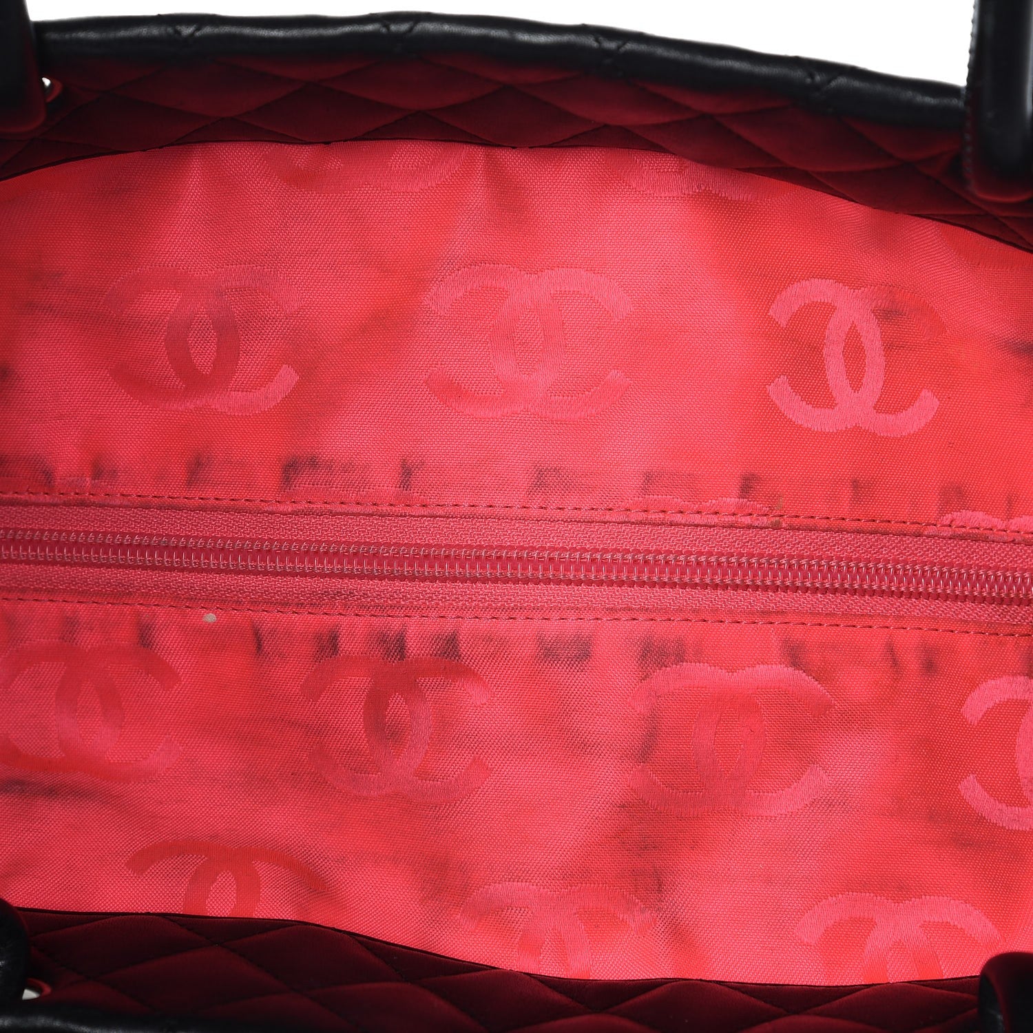 Chanel Calfskin Quilted Large Cambon Tote Black 12 of 13