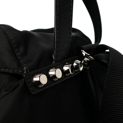 Prada Nylon New Vela Studded Backpack Black 11 of 11