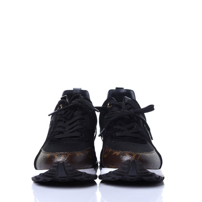Louis Vuitton Suede Monogram Run Away Sneakers 37.5 Black 2 of 11