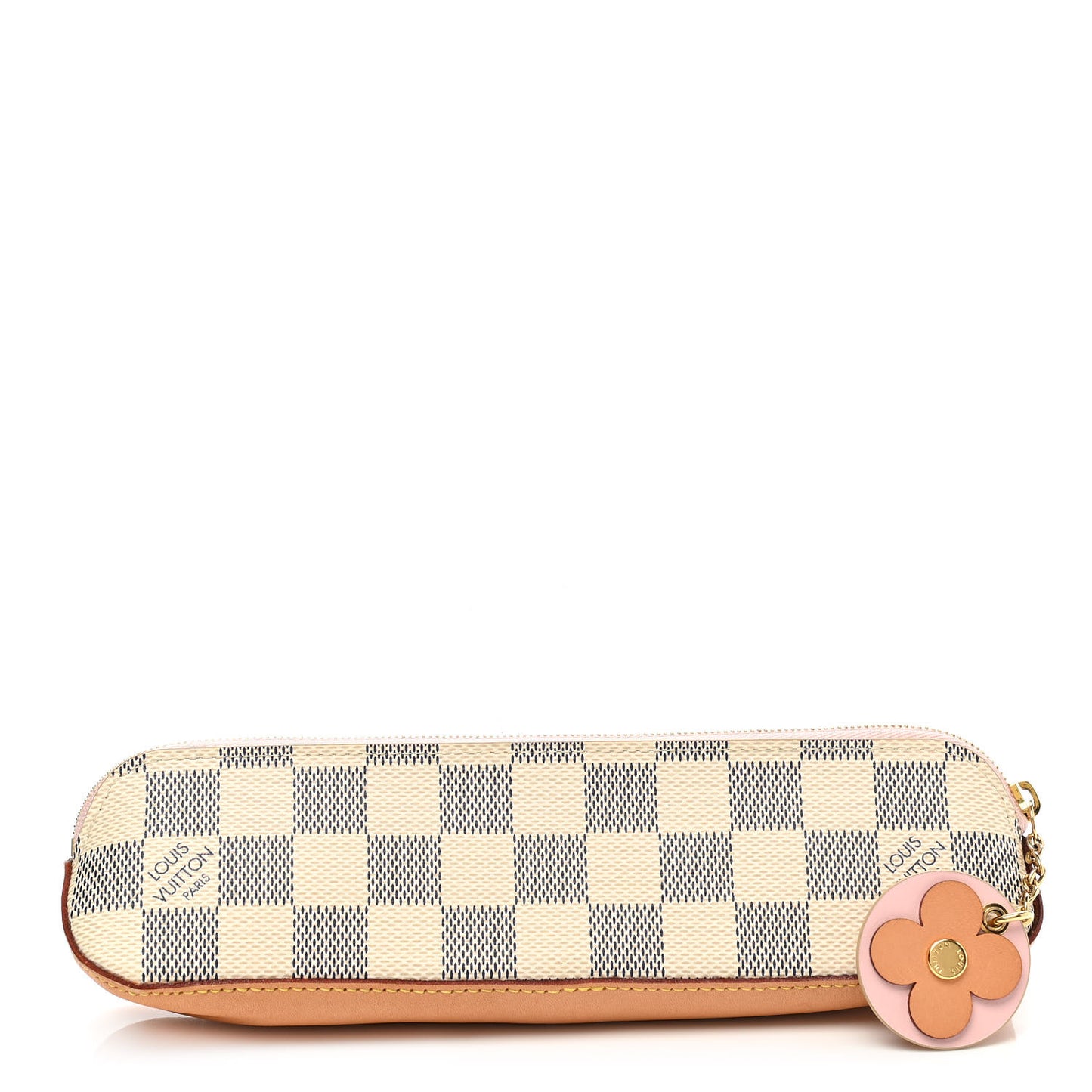 Damier Azur Elizabeth Pencil Pouch Rose Ballerine