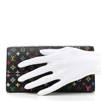 Louis Vuitton Monogram Multicolor Sarah Wallet Black Grenade 2 of 7