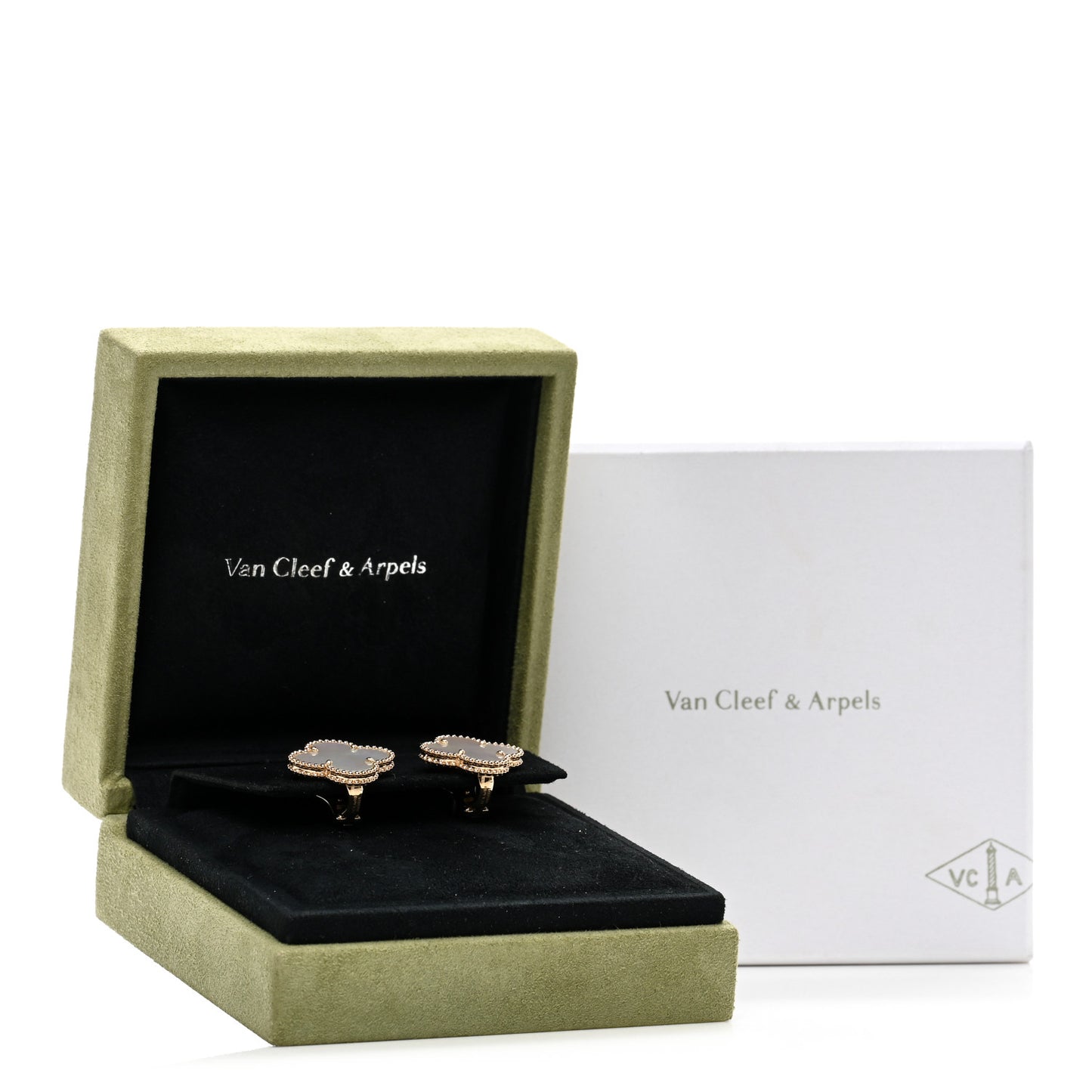 18K Yellow Gold Mother of Pearl Magic Alhambra Earrings