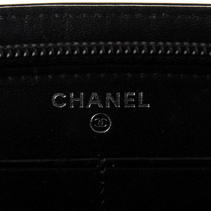 Chanel Patent Large CC Compact Zip Gusset Wallet Black 6 of 8