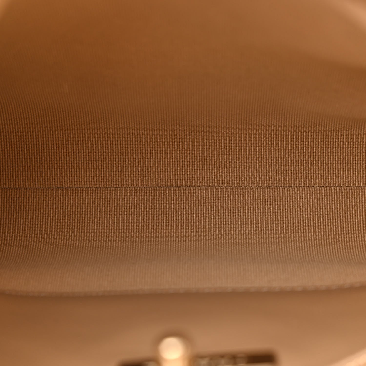 Chanel Shiny Crumpled Calfskin Quilted Mini 31 Shopping Bag Dark Beige 5 of 10