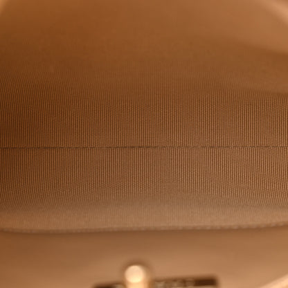 Chanel Shiny Crumpled Calfskin Quilted Mini 31 Shopping Bag Dark Beige 5 of 10