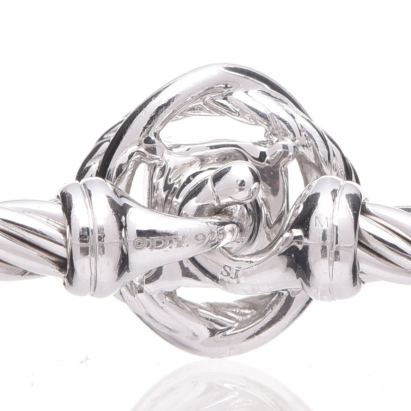 Sterling Silver Diamond 3mm Infinity Bracelet