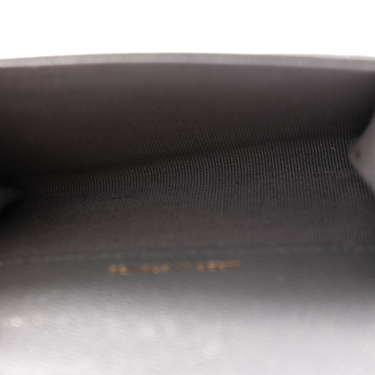 Caviar Quilted Flap Card Holder Wallet Dark Grey
