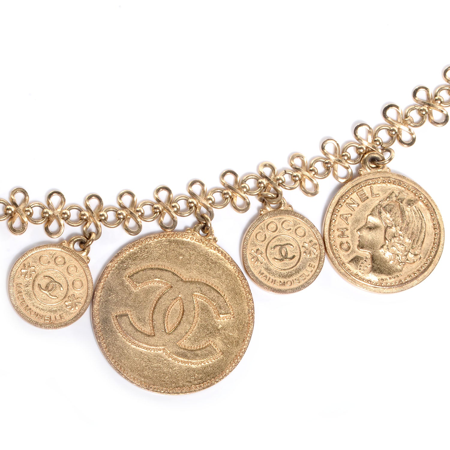 Chanel CC Coin Medallion Belt Gold 8 of 10