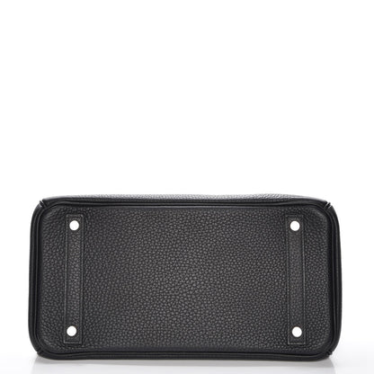 Hermes Taurillon Clemence Birkin 30 Black 6 of 29
